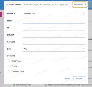 How to delete AOL emails by date