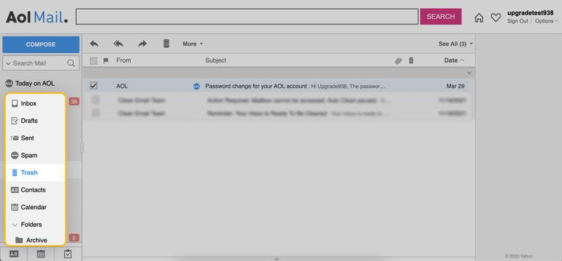 How to delete emails in AOL