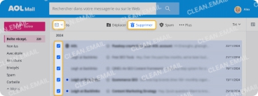 Supprimer des e-mails AOL via le web