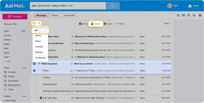 How To Delete Old Emails In Gmail, Yahoo, Outlook, etc.