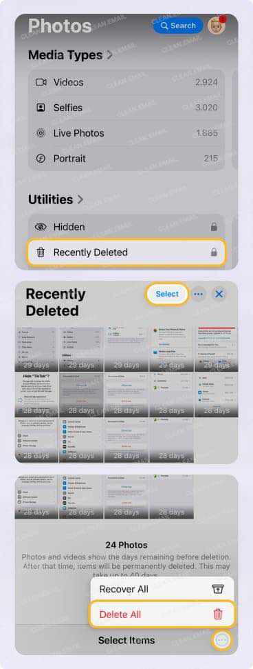 How to Empty Photo Trash on iPhone