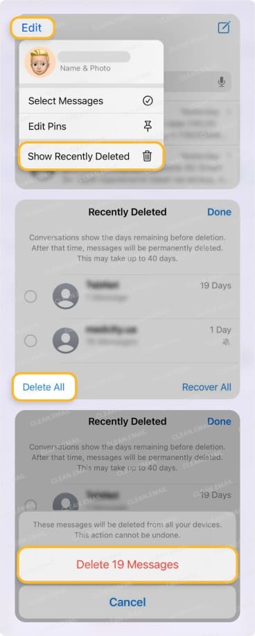 How to Empty Text Trash on iPhone