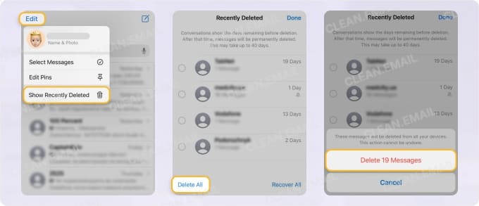 How to Empty Text Trash on iPhone