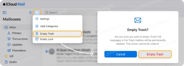 How to Empty Trash in iCloud Mail on the Web
