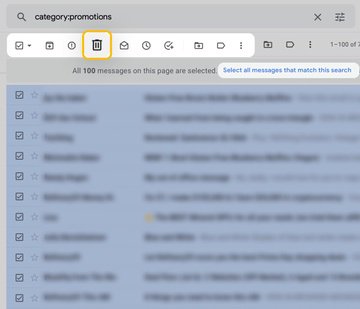 How to delete old emails in Gmail app