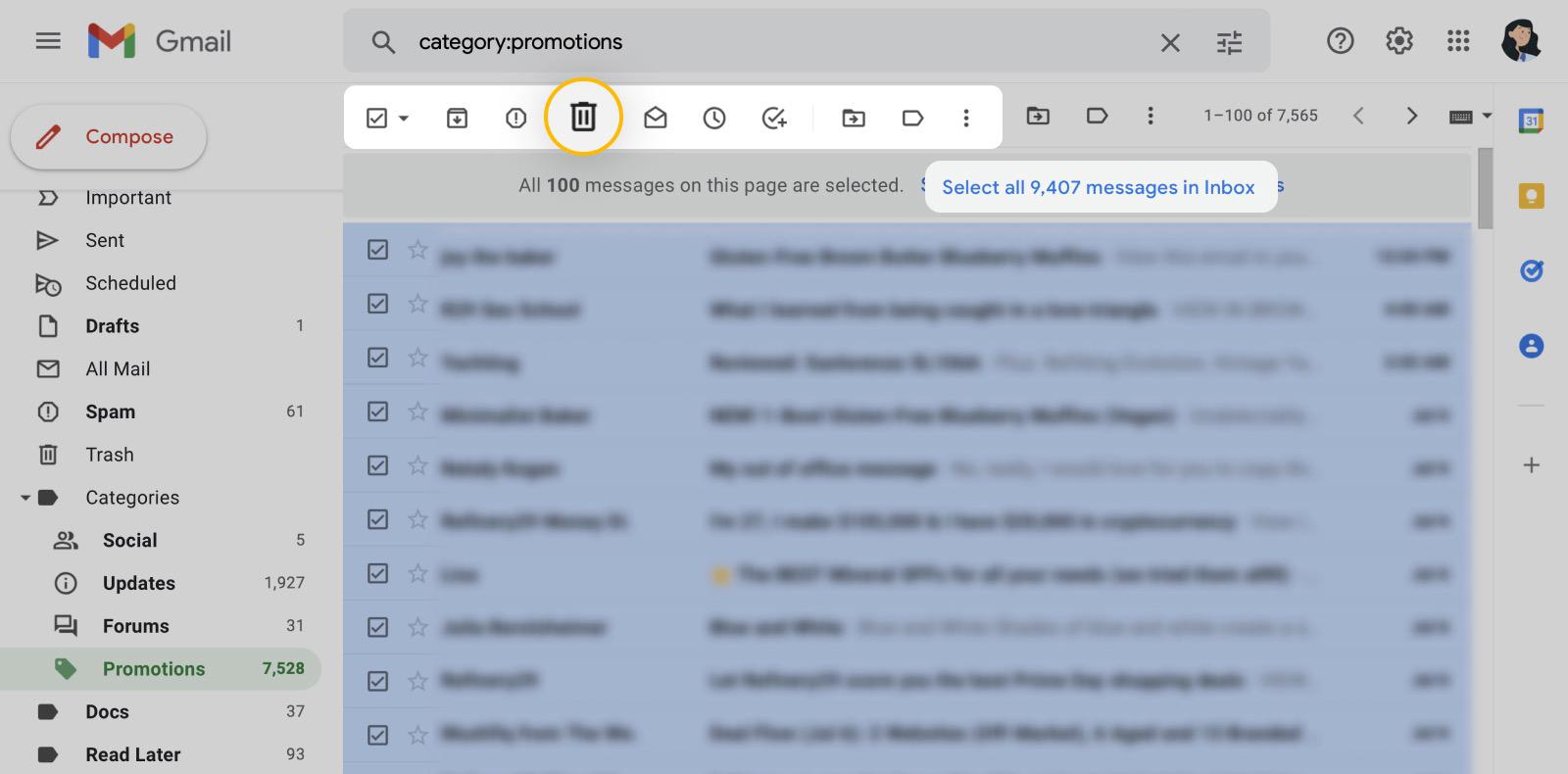 How To Mass Delete Emails On Gmail Web And Mobile Apps