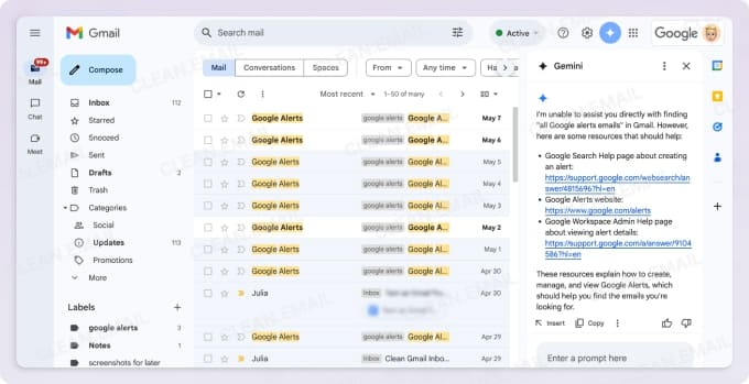 Gemini failed to return any relevant results