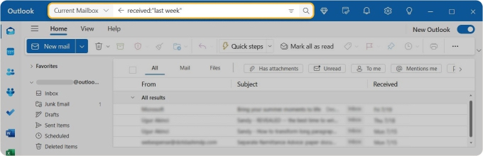 How to delete old emails in Outlook quickly