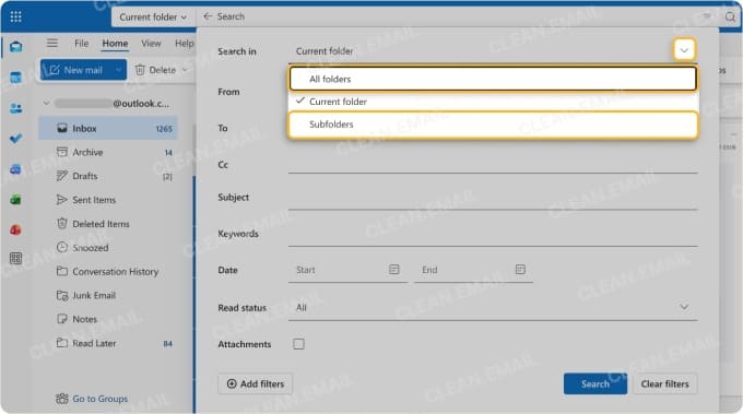 Three common reasons Outlook shows only some old emails