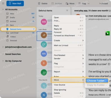 Outlook for Mac deleted email recovery