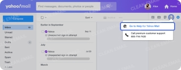 Send a Yahoo email restore request