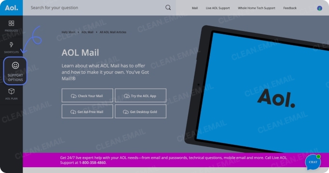 Retrieving deleted emails from the AOL server