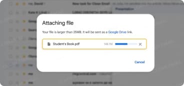 Files larger than 25 MB will be sent as Google Drive links