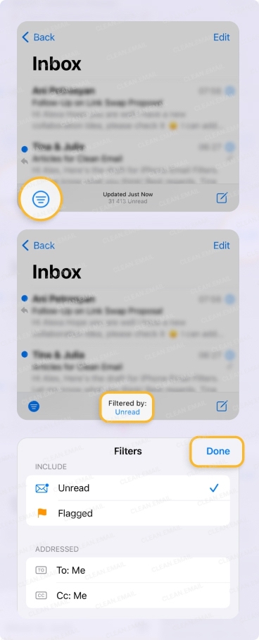 Filters as a workaround for sorting