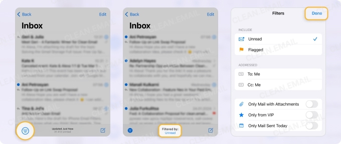 Filters as a workaround for sorting
