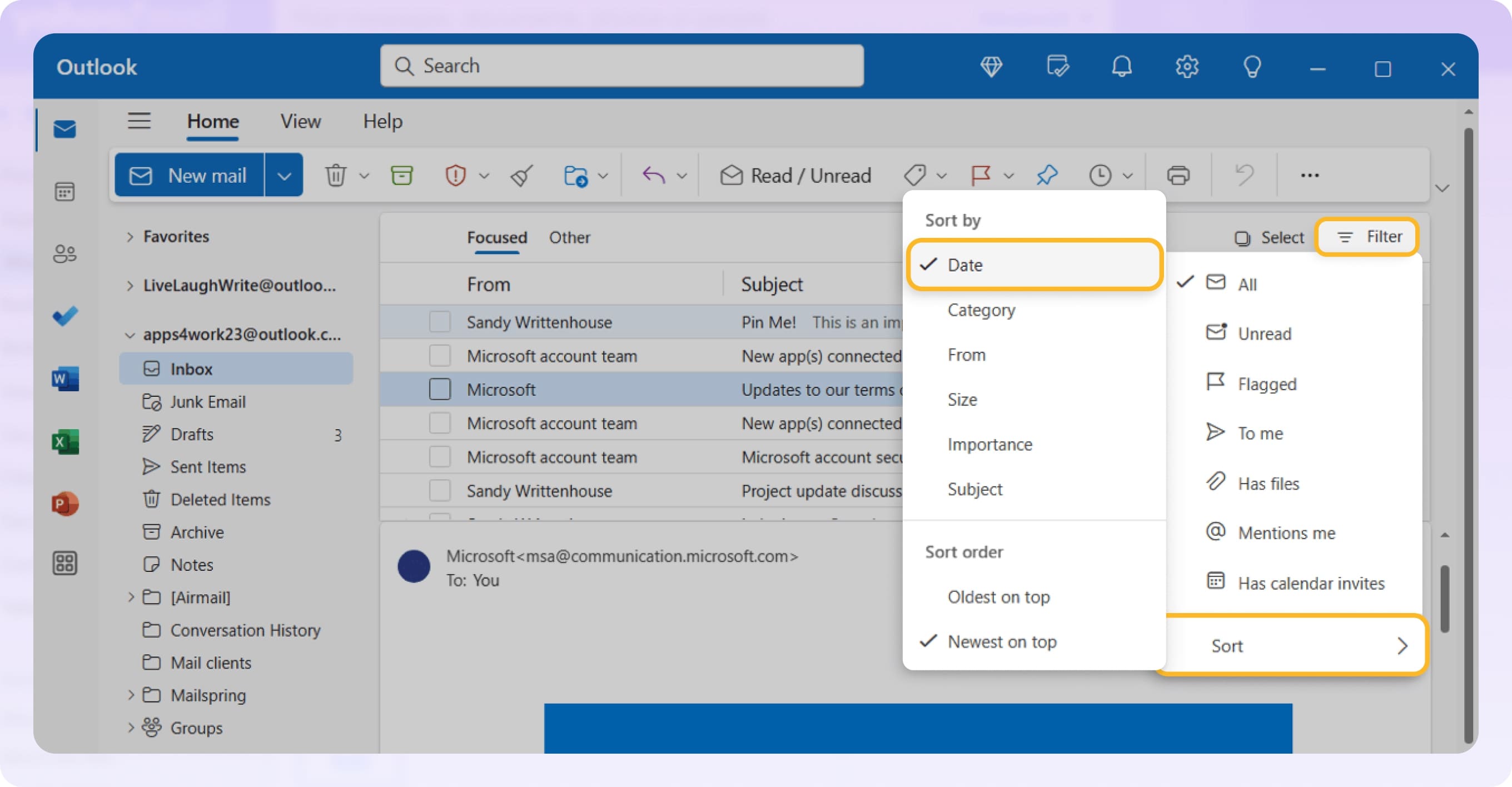 How to sort emails in outlook a step by step guide for 2025