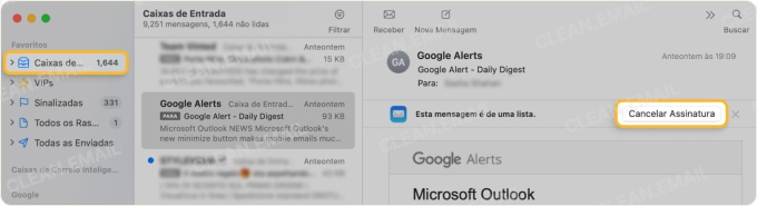 Como cancelar a inscrição de e-mails no iPhone