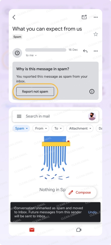 How to resubscribe to emails on Gmail on phone