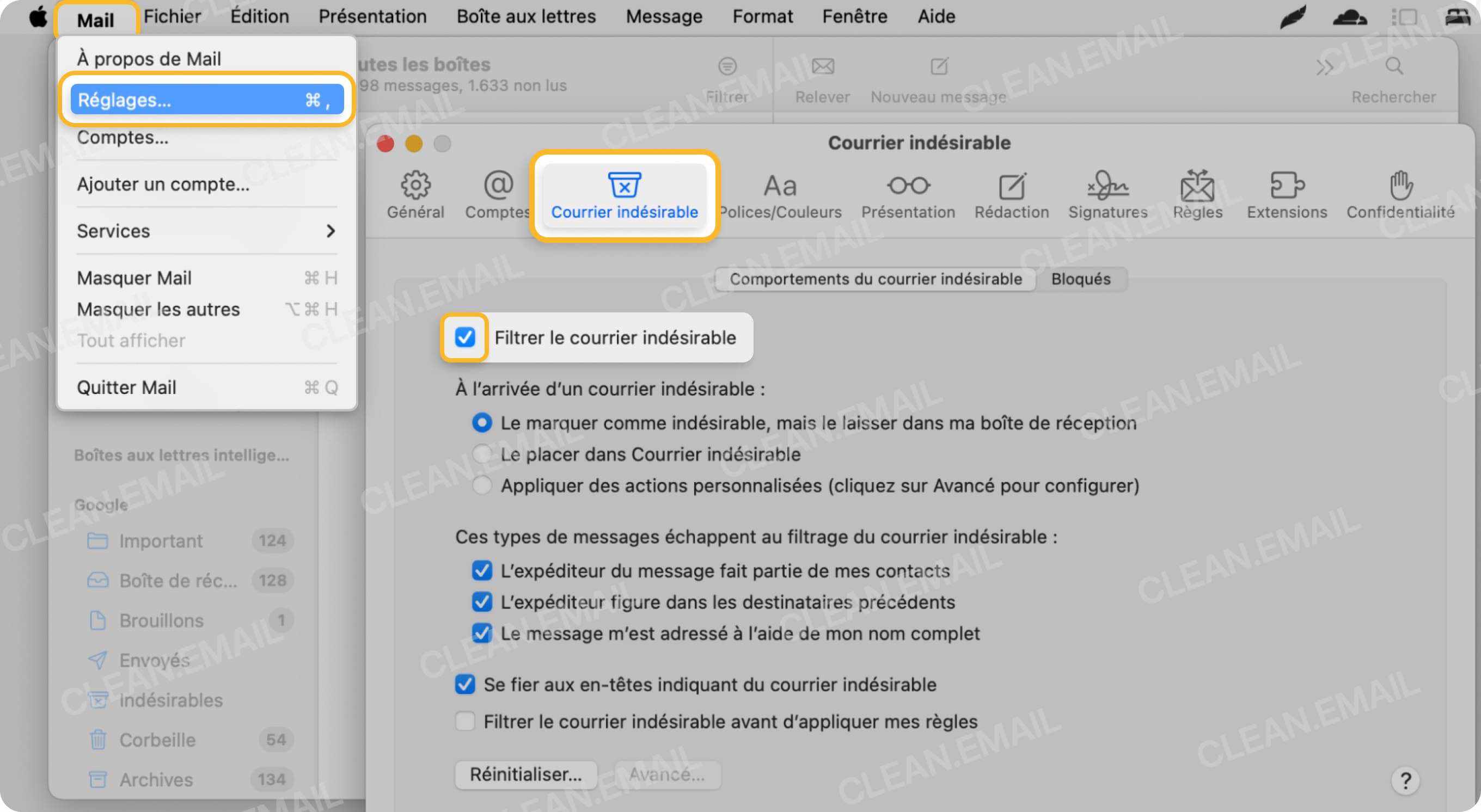 Ne plus recevoir de spam grâce à une bonne gestion d