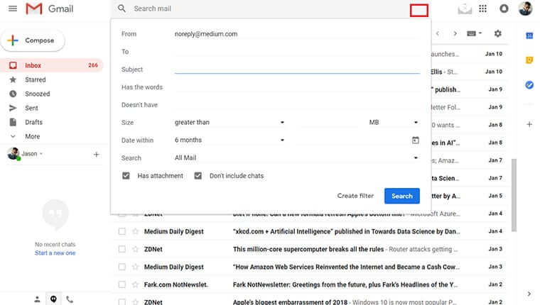 Create spam filter to stop spam