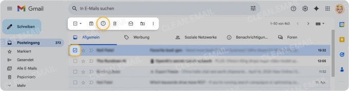 Spam-Mails melden in Gmail