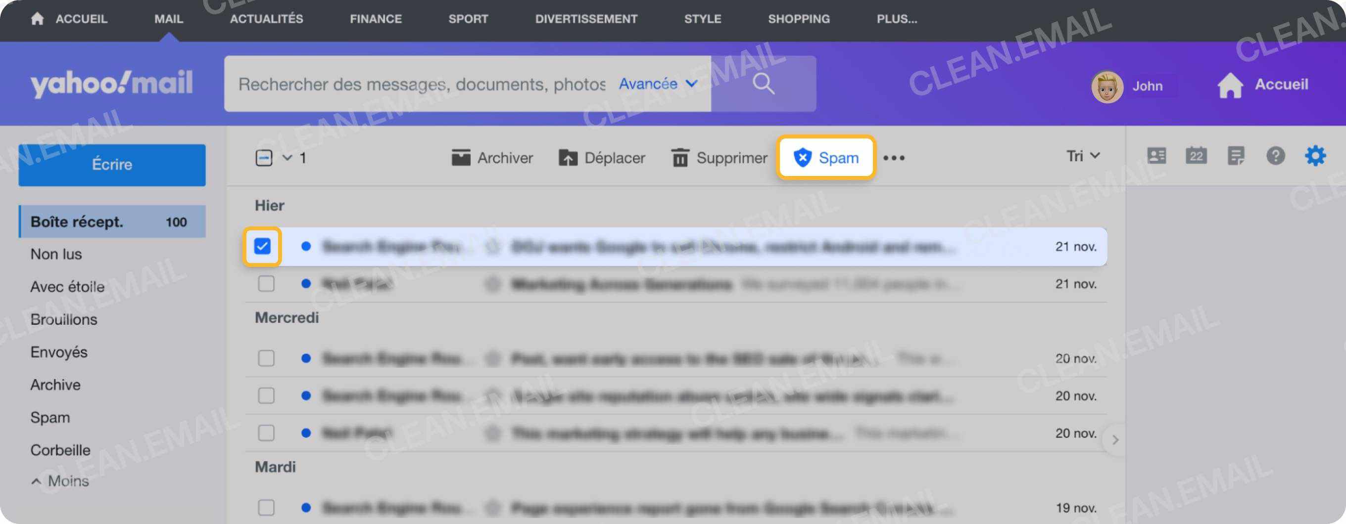 Ne plus recevoir de spam grâce à une bonne gestion d