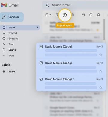 Gmail message showing unsubscribe request already sent to the sender