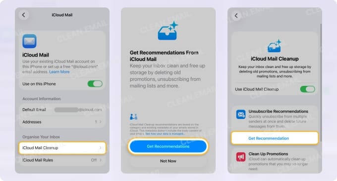 How to use iCloud Mail cleanup recommendations to unsubscribe