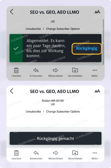 Wiederanmelden oder Abmelden rückgängig machen bei Yahoo