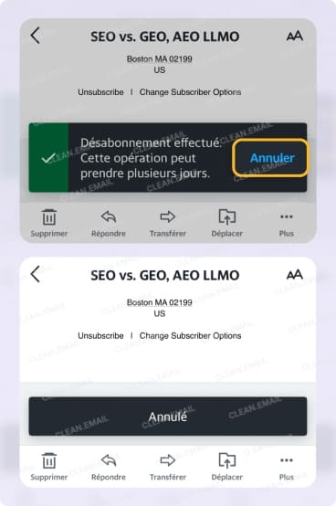 Se réabonner ou annuler un Se désabonner sur Yahoo