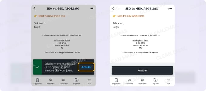 Se réabonner ou annuler un Se désabonner sur Yahoo
