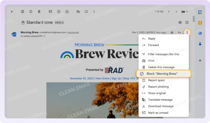 How to block emails on Gmail