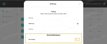 Deactivate the Rollup feature