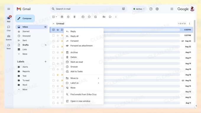 Desktop Gmail supports extensions, shortcuts, and viewing emails as the sender intended