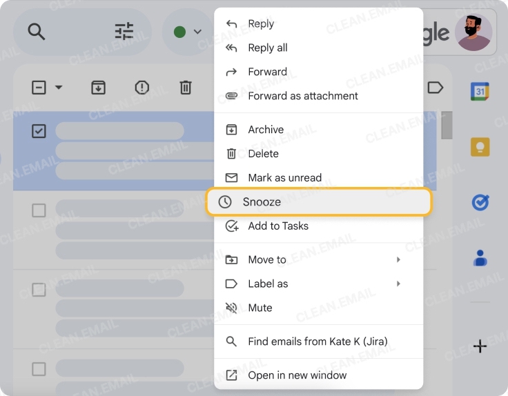 Use labels, Snooze, Tasks, and filters to streamline email management in Gmail