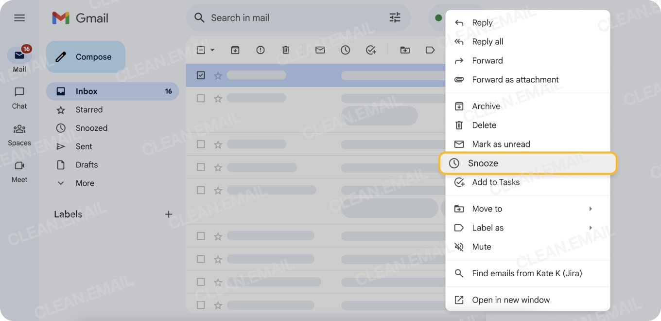 Use labels, Snooze, Tasks, and filters to streamline email management in Gmail