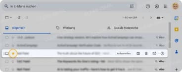 Sterne und Markierungen verwenden in Gmail auf Desktop