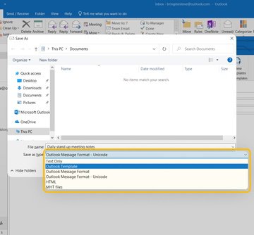 How to create an Outlook template