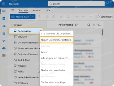 E-Mails mit Labels und Ordnern organisieren In Outlook