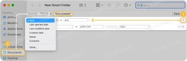 Create Smart Folders on Mac