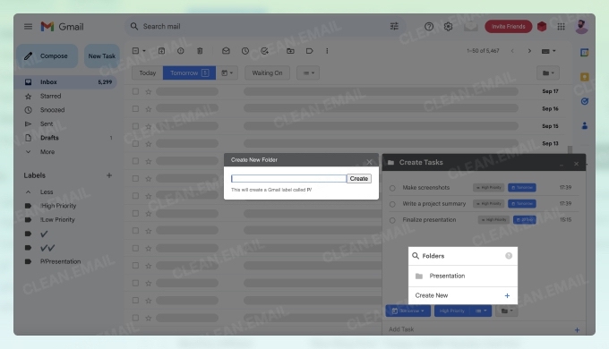 ActiveInbox email organization features in Gmail