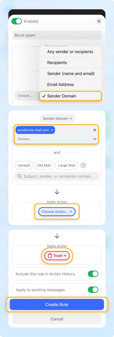 Auto-Delete Emails in the Clean Thư điện tử Mobile App