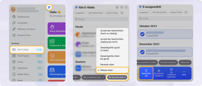 Clean Email hilft, alte E-Mails in Gmail sicher und einfach zu löschen