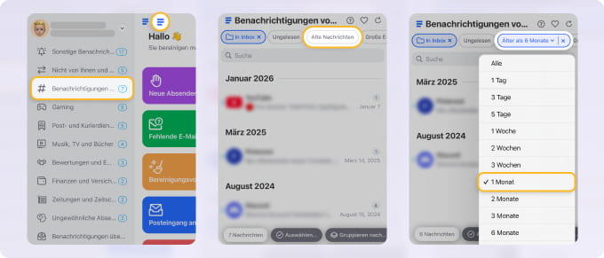 E-Mails nach 30 Tagen automatisch mit Clean Email löschen
