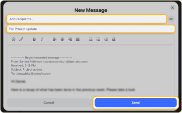 Forward a Message in Clean Email