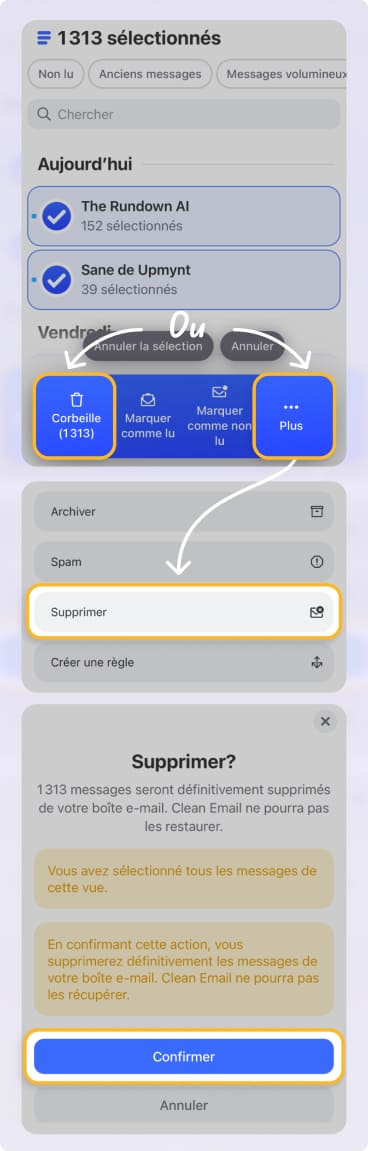 Supprimer tous les mails Yahoo d’un coup avec Clean Email