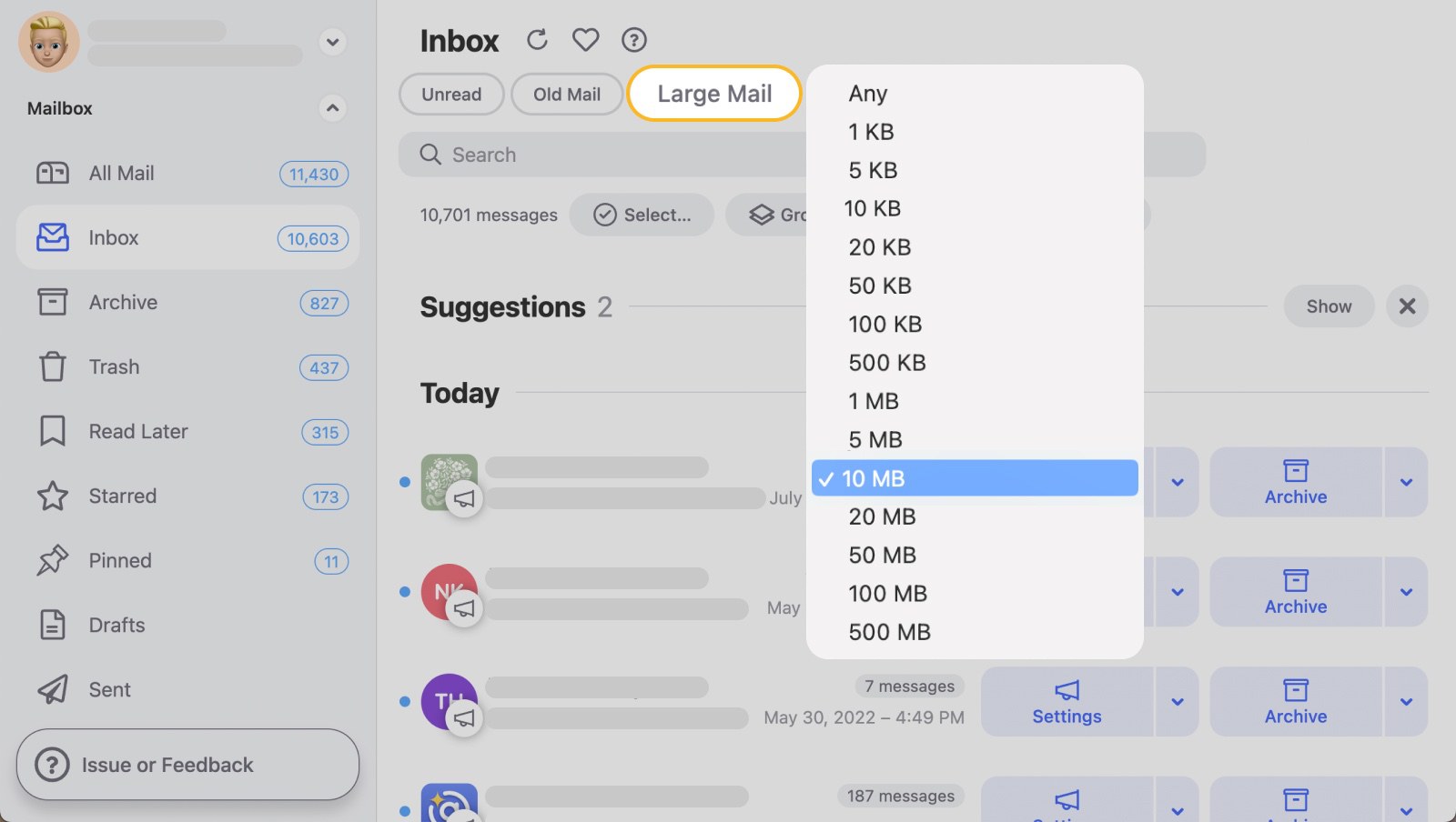 gmail video too large to email