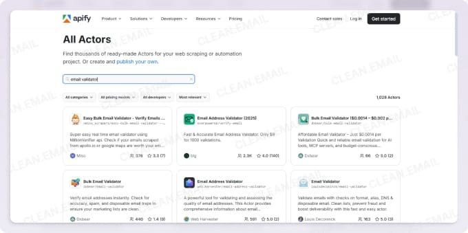 Apify is a web automation platform for large-scale data extraction and validation