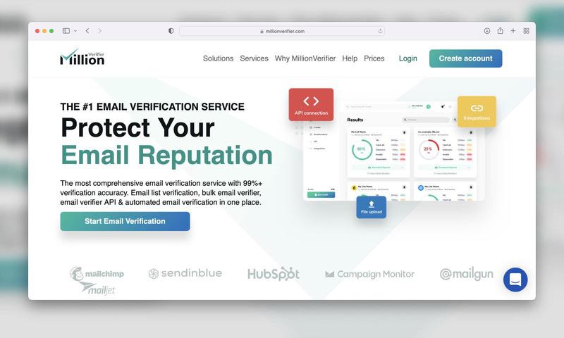 MillionVerifier best tool to validate emails in 2025