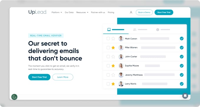 UpLead is a bulk email verification tool